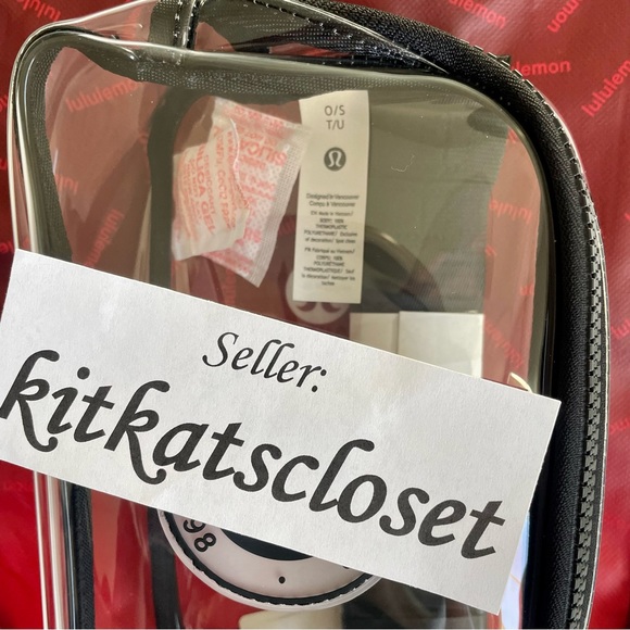 🆕 1L BLACK/CLEAR - NWT lululemon everywhere belt bag EBB with LOGO - Picture 8 of 9